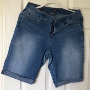 NYDJ Denim shorts. Size 12. Knee length.